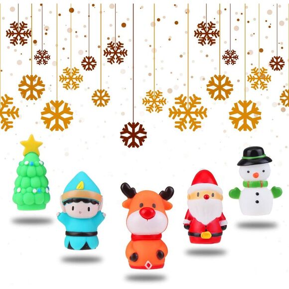 5 Pcs Christmas Finger Toys For Kids Elk Santa Claus Snowman Christmas Tree - Picture 5 of 5